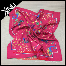 Silk Twill Scarves with Beautiful Butterfly Pattern Spring Scarf 2016